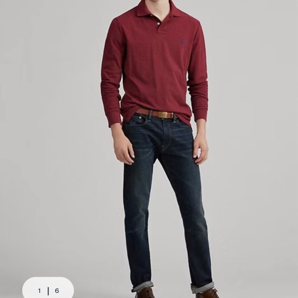 Polo Ralph Lauren Men’s Classic Fit Long-Sleeve Wine Maroon Polo Size Small NWT - Picture 10 of 10